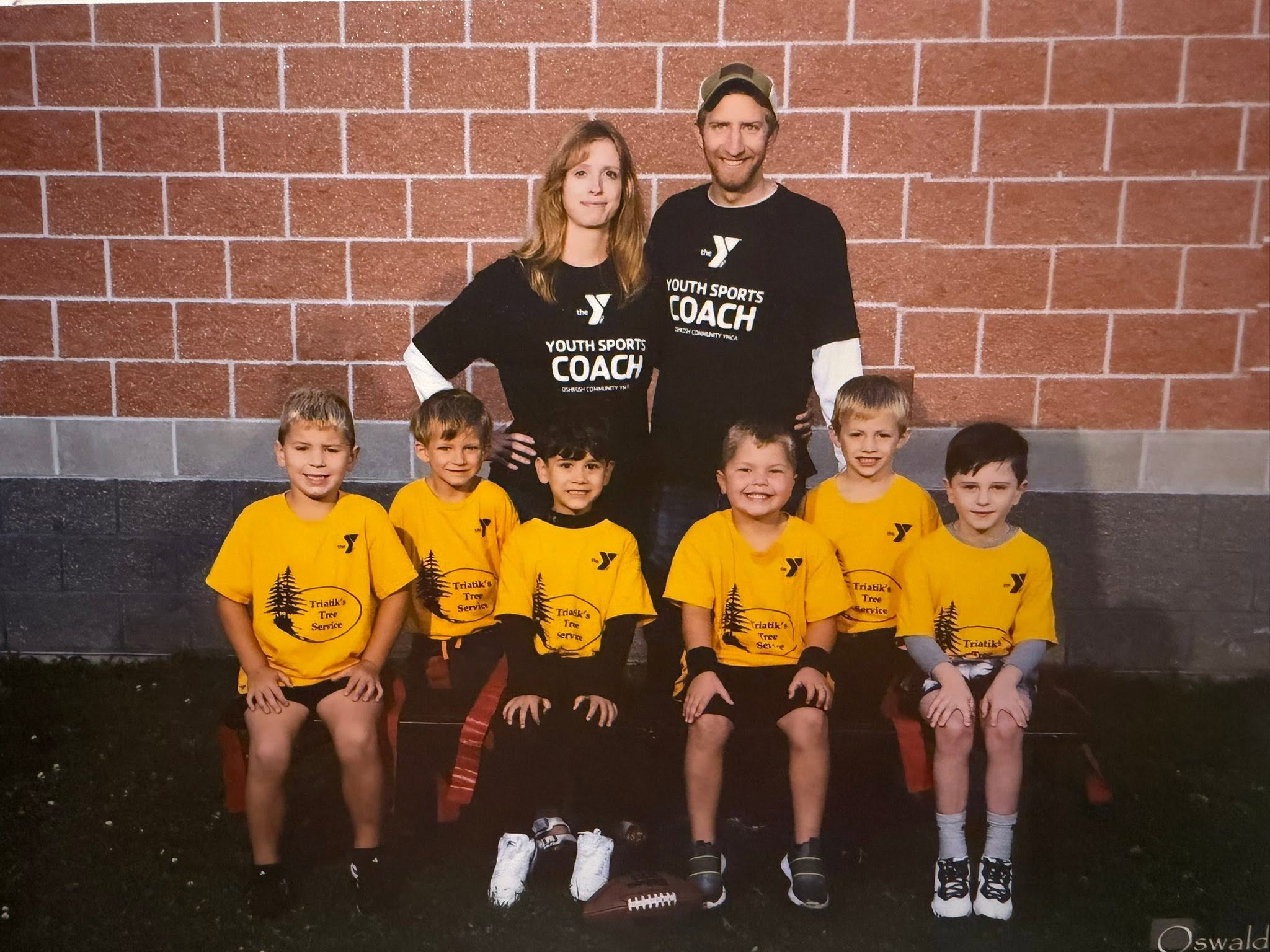 Matt and family coaching local youth sports